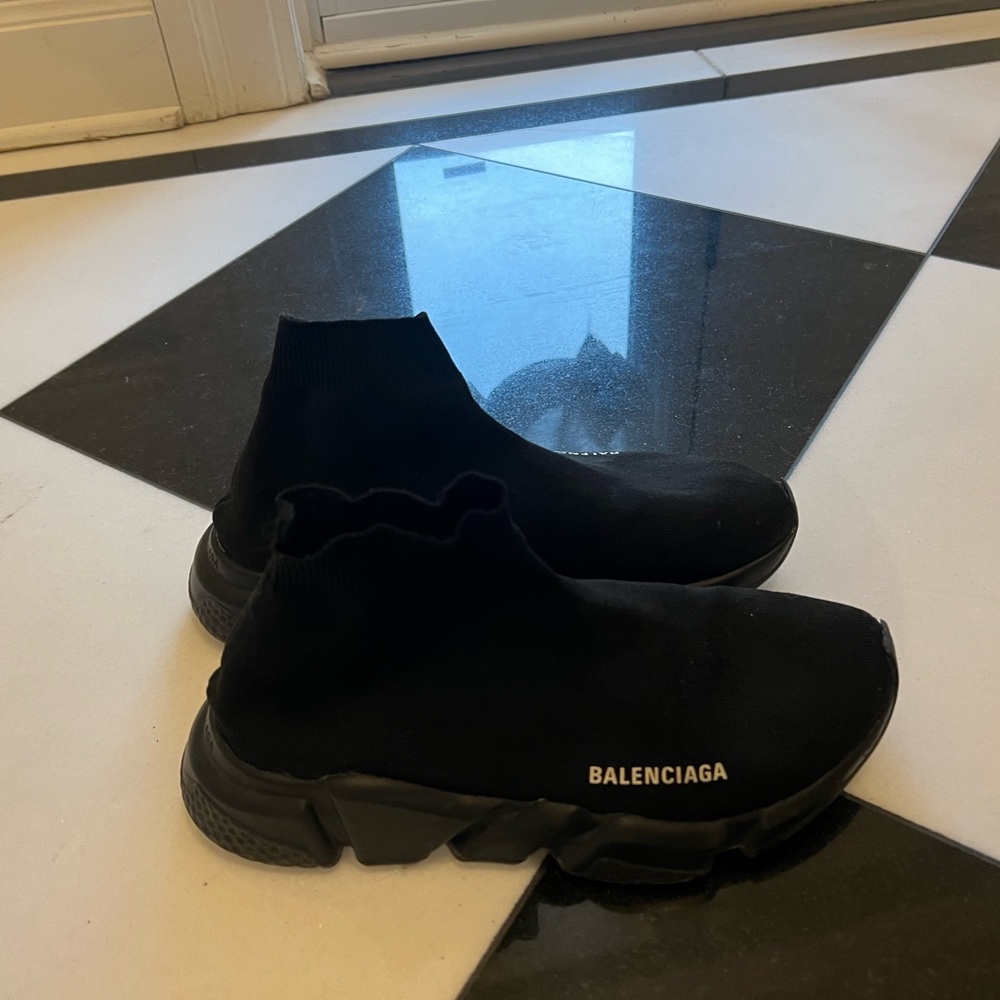 Balenciaga Black Sock Sneakers size 7US